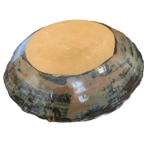 Ingrid Bjerstedt Rogers Pottery Large Bowl Women Lady Handpainted Center Piece - Picture 3 of 7